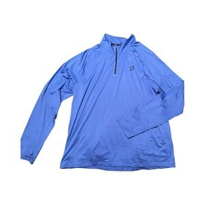 Peloton Men's Light Blue Quarter-Zip Jacket Size XXL NWOT Cycling Athletic